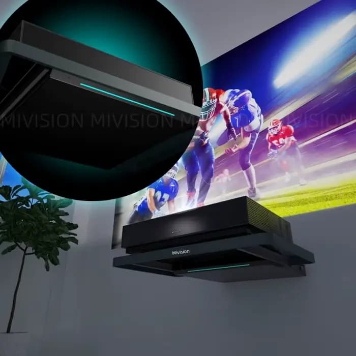 Plateau coulissant motorisé pour TV laser pour projecteur à jet ultra court (UST)