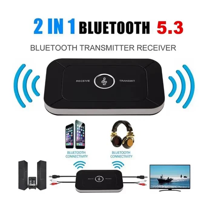 AUX 3.5mm Hifi Audio sans fil 2 en 1 Compatible Bluetooth 5.0 émetteur récepteur A2DP adaptateur
