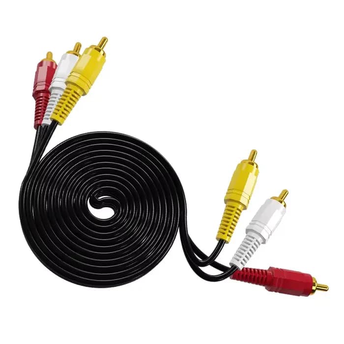 Câble audio-vidéo composite 3RCA vers 3RCA de 20M