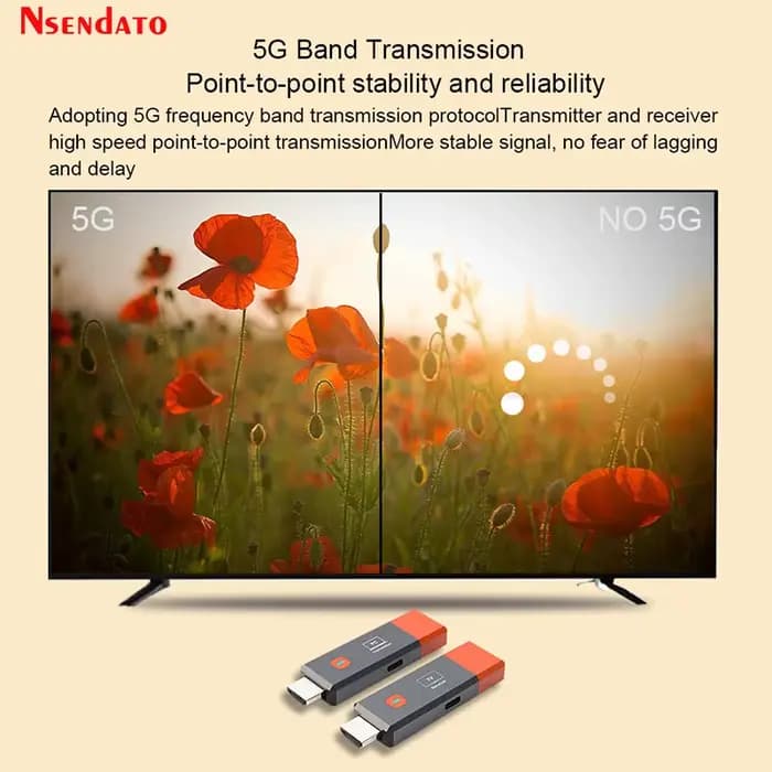 Transmetteur et récepteur sans fil HDMI 1080P 50M