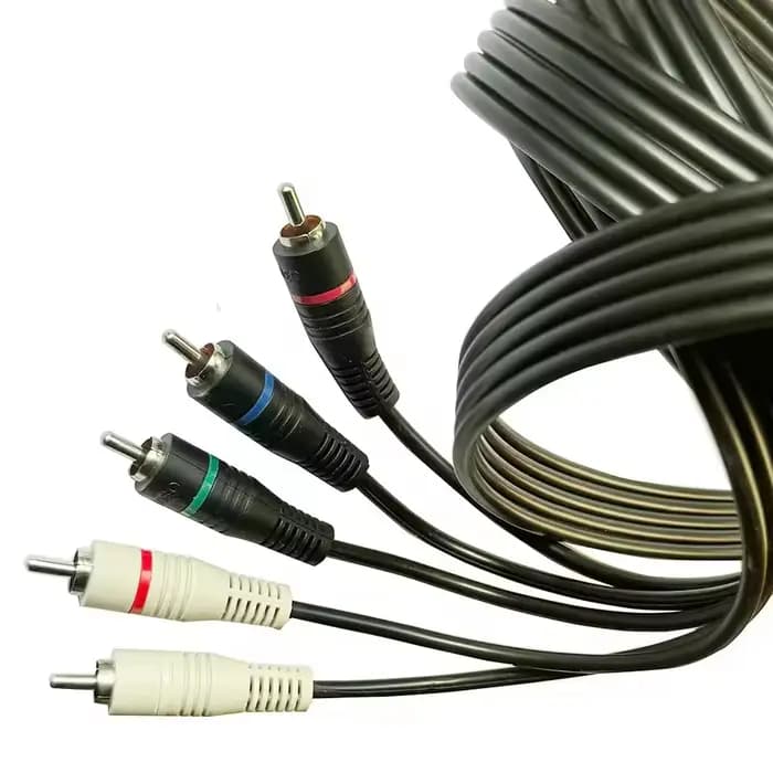 Câble vidéo et audio composant 5 RCA RVB Ypbpr