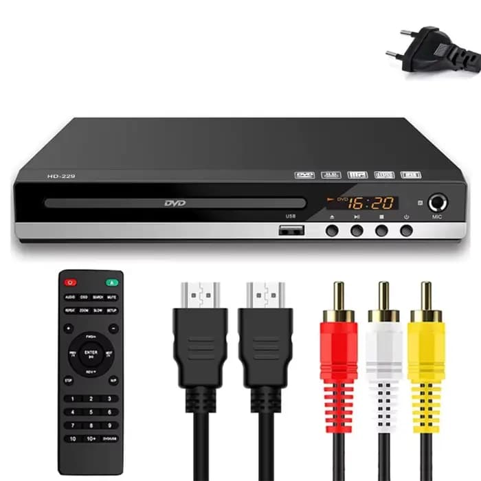 Accueil Lecteur DVD compatible HDMI Full High-Definition 1080P Digital EVD-Disc Player Support DVD SVCD CD-RW VCD