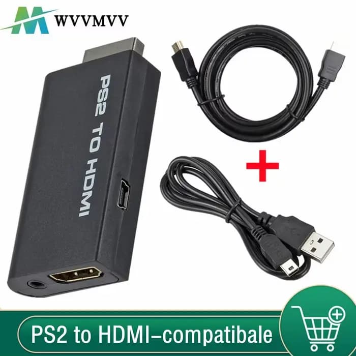 WvvMvv-Convertisseur audio-vidéo compatible PS2 vers HDMI