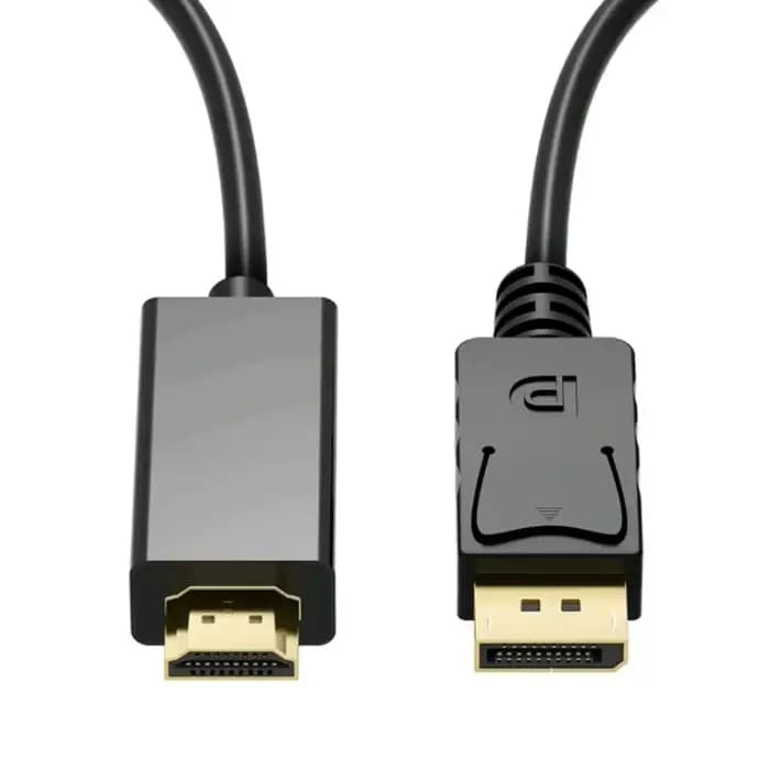 Câble Adaptateur Dp vers HDMI, 1.8m, 4K HD, pour Moniteur d'Ordinateur