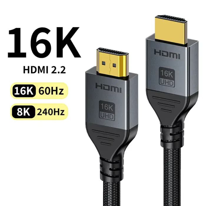 Câble HDMI 16K@60Hz 8K@240Hz 4K@480Hz 96 Gbps haute vitesse pour console de jeu PS5