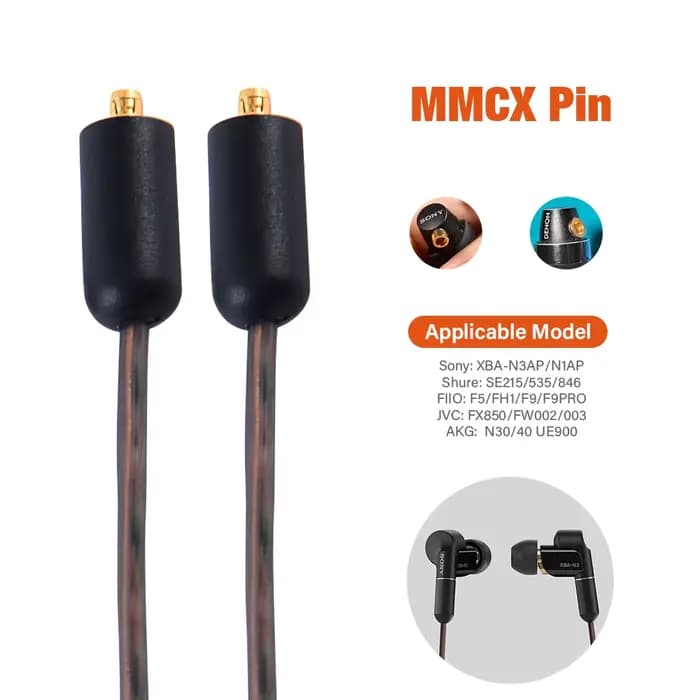 Fil de câble Audio argenté pour écouteurs SONY XBA-Z5 XBA-H3 H2 XBA-A3 A2 XBA-N3AP N1AP XBA-300AP 1.2m