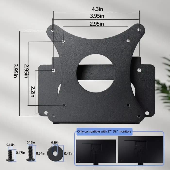 Tout nouveau support adaptateur VESA mural pour moniteur spatial Samsung pour 27 32 "SR75 LS27R750 S27R750 S32R750 S32R75Q