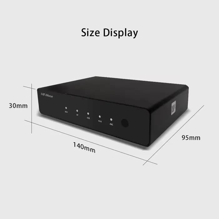 HiFiMuse R20 Streamer de musique sans fil AirPlay DLNA Spotify Connect récepteur Audio Multiroom avec Bluetooth 5.0 USB DAC AUX WiFi