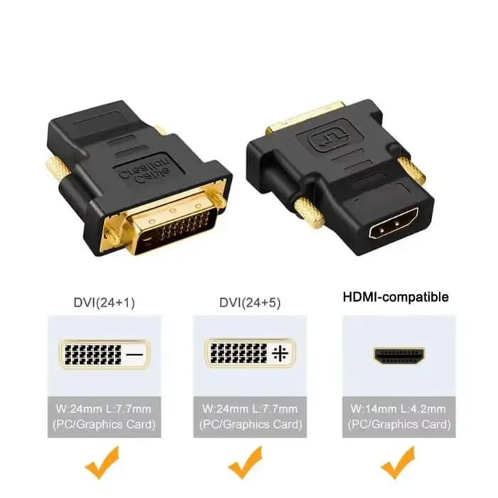 Conversion DVI 24 + 1 vers HDMI