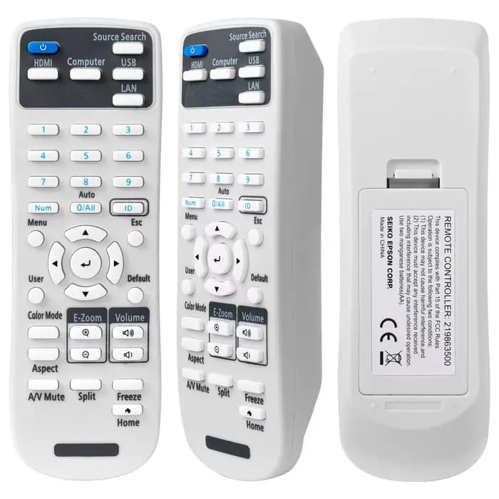Nouvelle utilisation de télécommande pour budgétaire Epson EB-W49 EB-X49 EB-E20 EB-FH52 EB-W52 EB-W51 EB-FH06 EB-W06