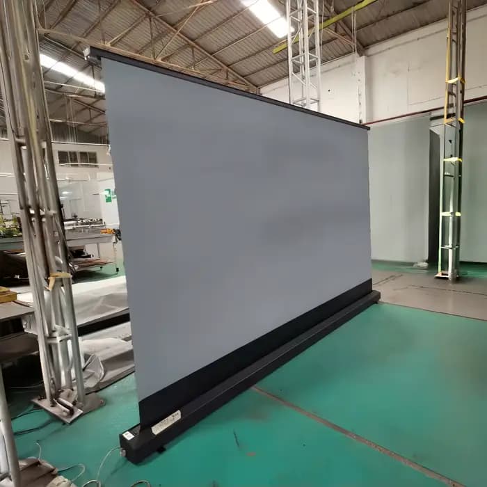 Écran de Projection électrique sur le sol
