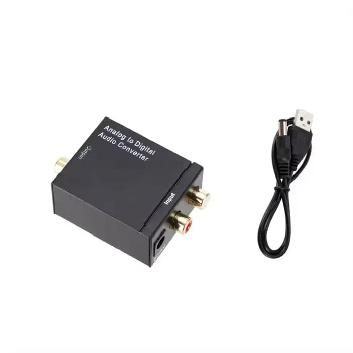 Convertisseur Audio analogique-numérique ADC, Signal Coaxial à Fiber optique, ADC Spdif stéréo, Jack