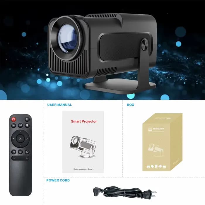 Mini projecteur compact HD HY320MINI, prend en charge la 4K/720P locale, idéal pour la maison/cadeau