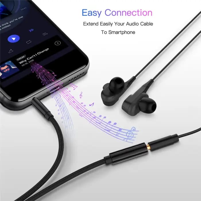 Câble d'extension Audio Jack Aux 3.5mm