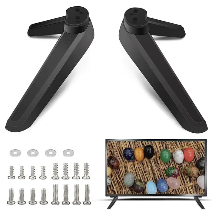 Support de base de télévision de remplacement | Compatible avec plusieurs modèles | Complet avec vis et rondelles |