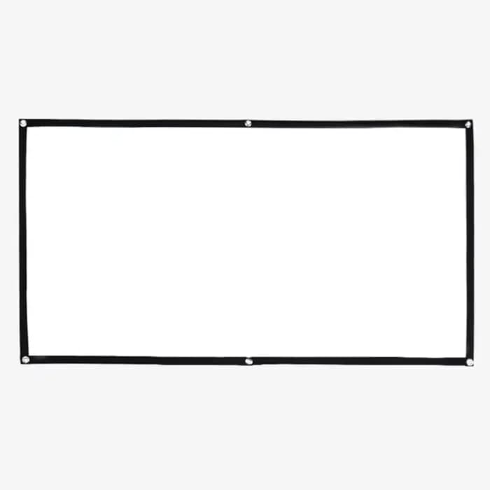 Écran de projecteur HD portable 16:9 - Rideau pliable 60/72/84/100/120 pouces pour cinéma maison