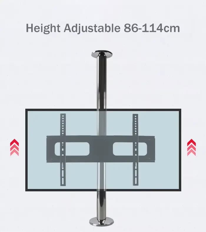 Support TV LCD en acier inoxydable