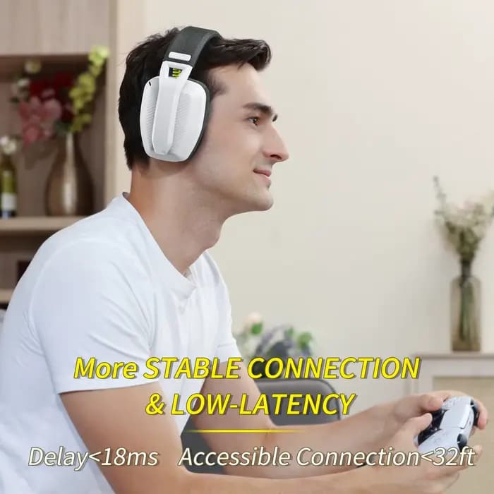 BINNUNE BW06 casques Bluetooth Gamer avec micro pour PS5 PS4 PC Mac Playstation casque de jeu sans fil 2.4GHz avec Microphone