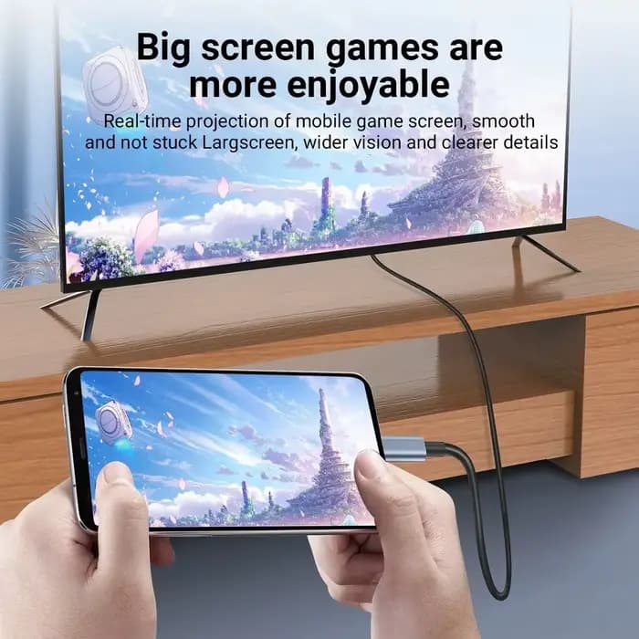 Câble de conversion vidéo HD 4K type C vers HDTV