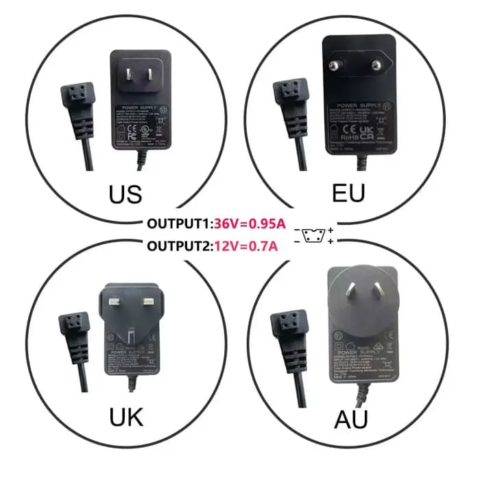 DITONG cordon d'alimentation pour projecteur 1m/3m adaptateur