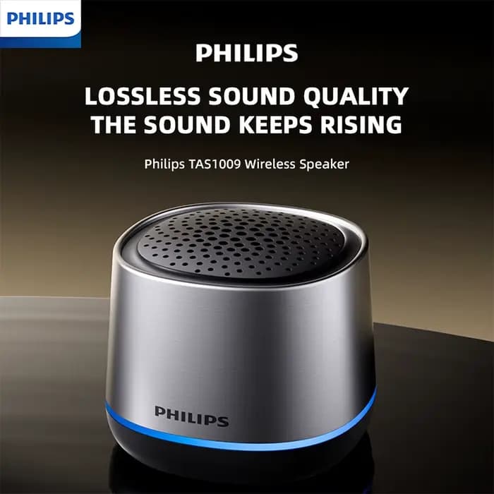 Philips TAS1009 haut-parleur sans fil de bureau Portable BT5.3 son puissant 1200MAh autonomie de la batterie caisson de basses rvb pour le Camping en plein air