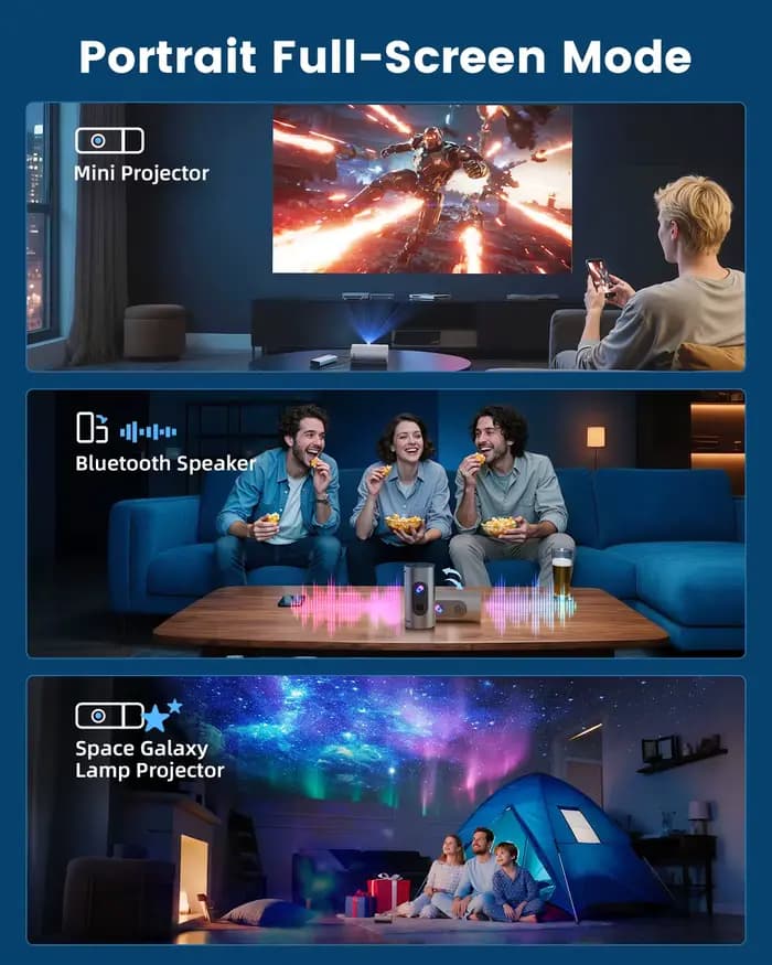 Projecteur intelligent portable Q8