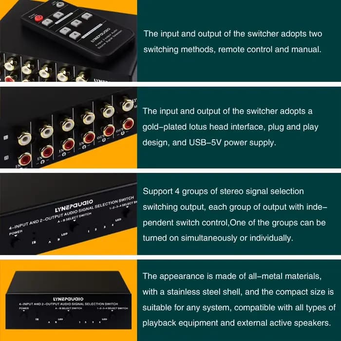 Commutateur de sélection de signal audio
