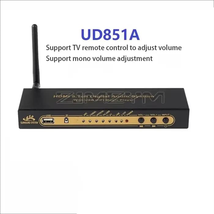 Décodeur audio DTS Dolby AC3 5.1 canaux, convertisseur DAC, Bluetooth, séparateur HDMI, carte son US