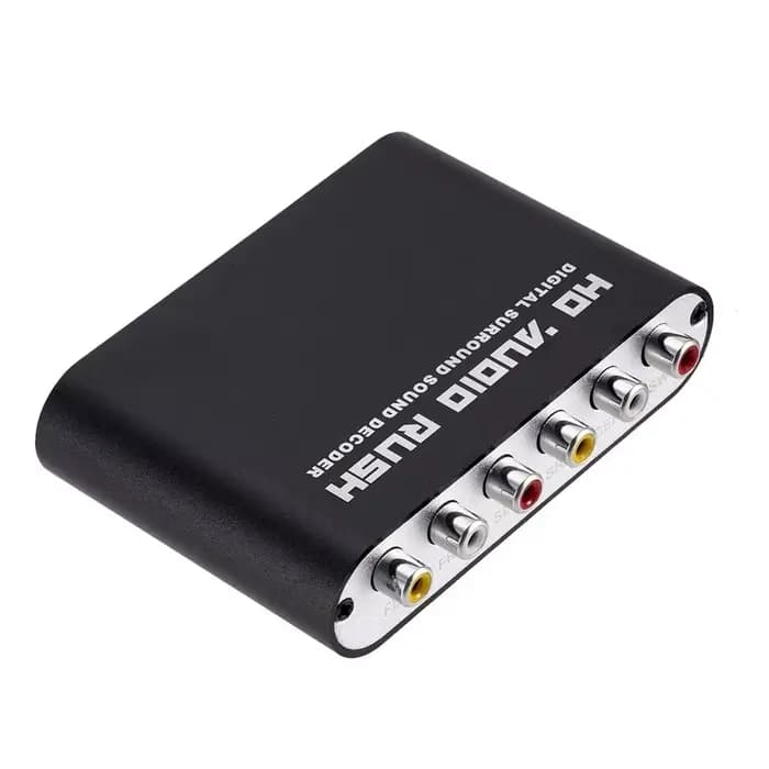 AC3 Audio numérique vers analogique 5.1 canaux stéréo convertisseur DAC optique SPDIF Coaxial AUX 3.5mm à 6