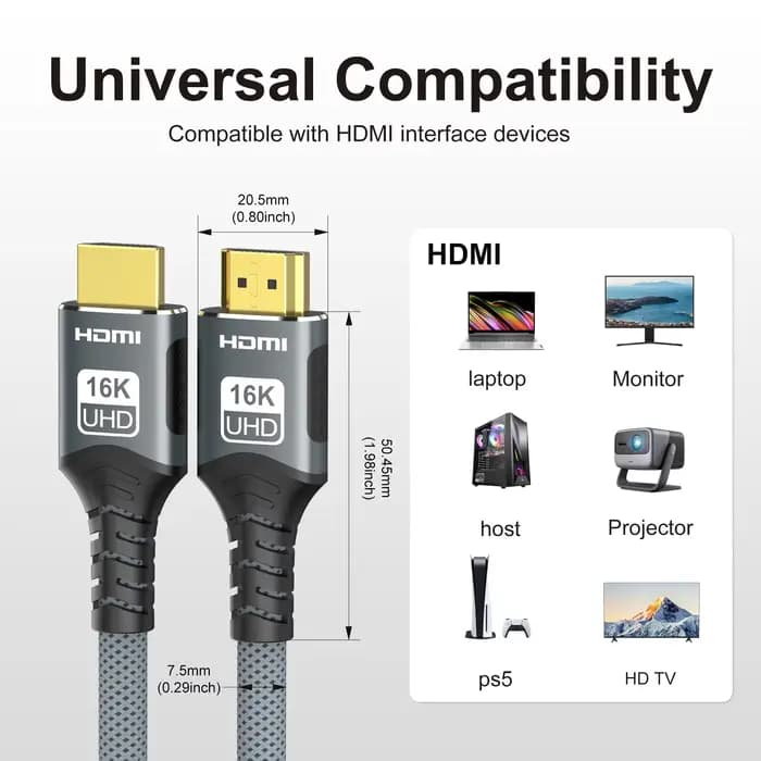 Câble HDMI 2.2/2.1/2.0