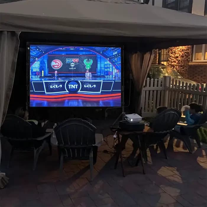 Écran de projection avec support