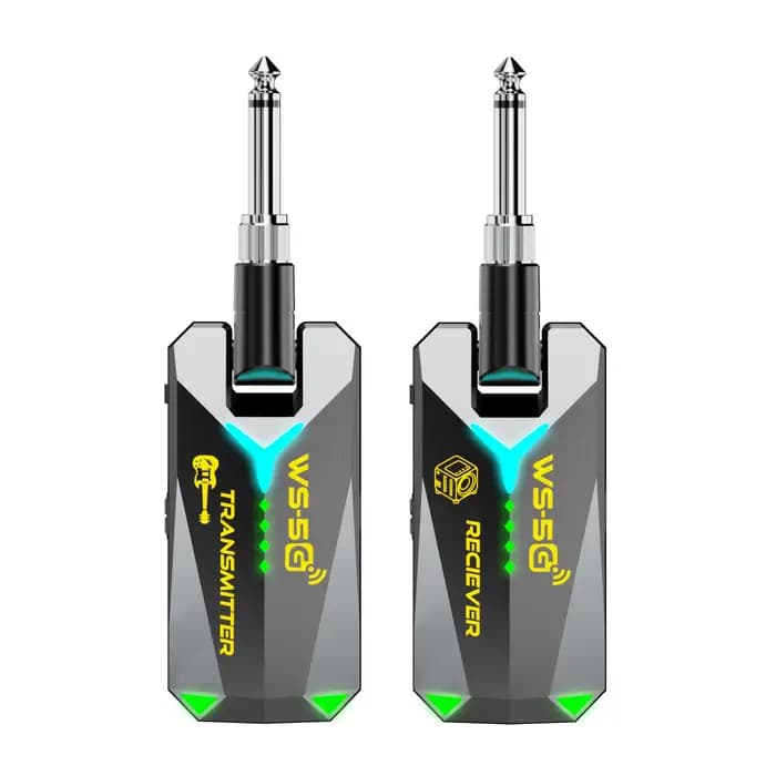 Système audio sans fil JAMJUM 5.8G avec prise audio 6.35/3.5mm, batterie rechargeable, cadeau de Noë