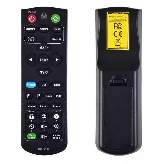Télécommande de remplacement pour projecteur Viewsonic PJD5250 PJD5151 PJD5153 PJD5150 PJD5155 PJD5253 PJD5255 XY-7080