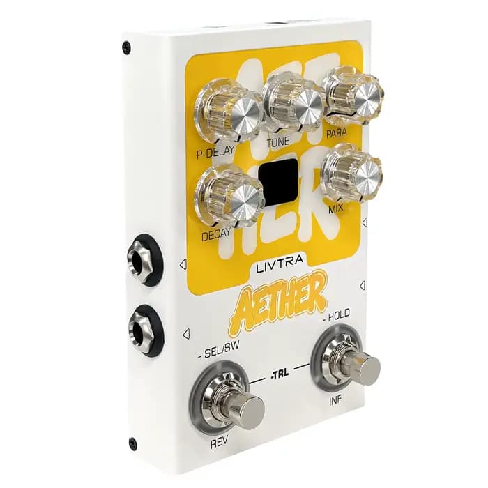 Pédale de réverbération stéréo LIVTRA AETHER, 9 effets spatiaux, enregistrement USB, bypass analogiq