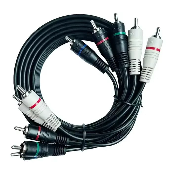 Câble vidéo et audio composant 5 RCA RVB Ypbpr