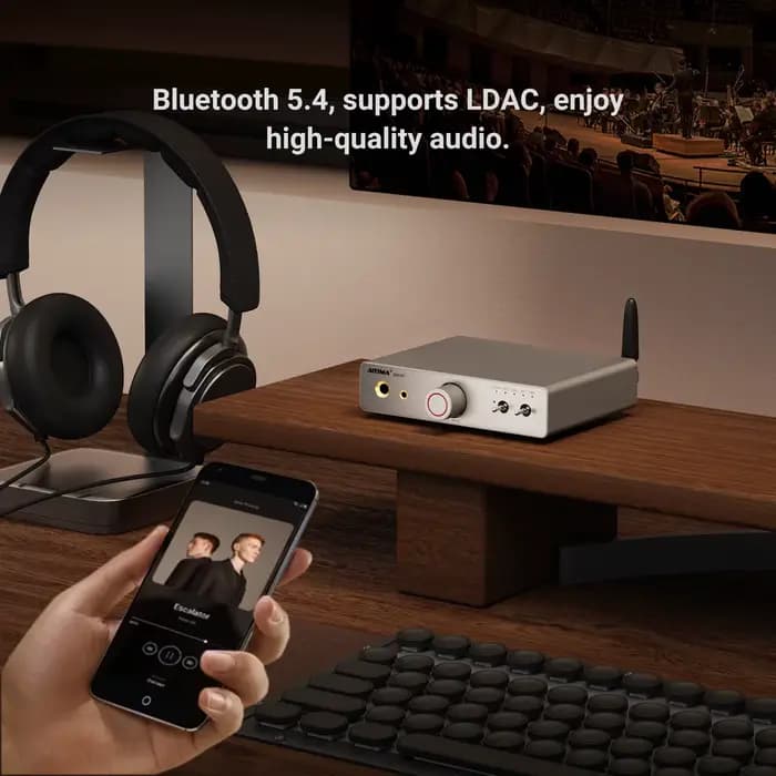 AIYIMA DAC-A7 amplificateur de casque HIFI ES9038Q2M décodeur Audio USB préampli Bluetooth 5.4