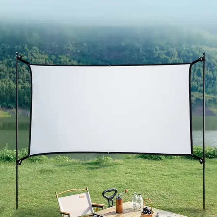 Écran de projecteur HD portable 16:9 - Rideau pliable 60/72/84/100/120 pouces pour cinéma maison