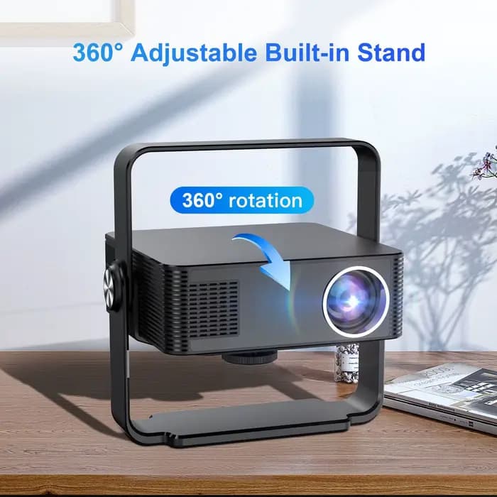 Projecteur XNANO natif 1080P Android 13 avec mise au point automatique et correction trapézoïdale 360° °
