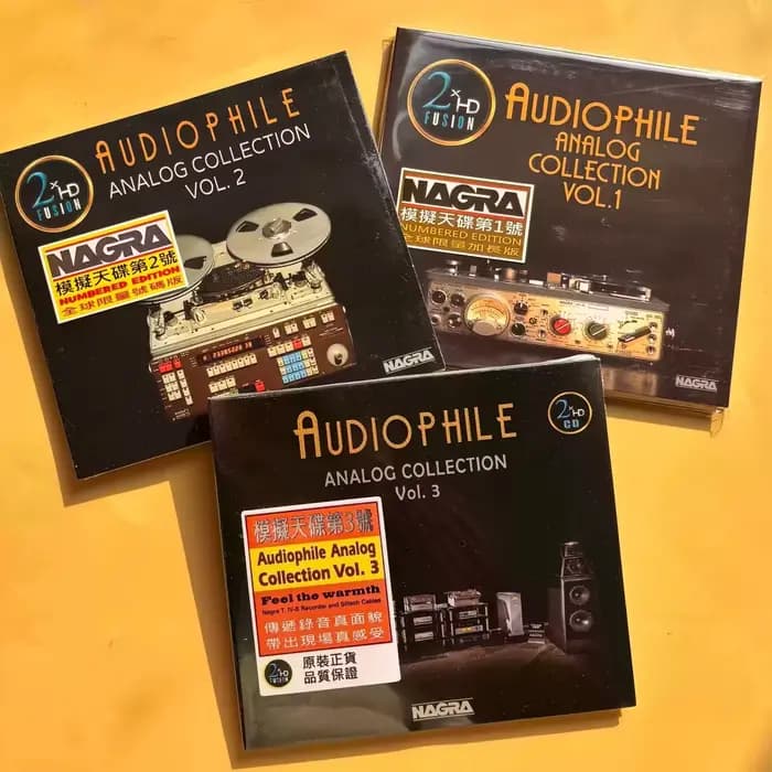 Ensemble de CD de compilations d'enregistrements analogiques audiophiles, volumes 1 à 3, collection, son haute résolution pour une expérience d'écoute immersive