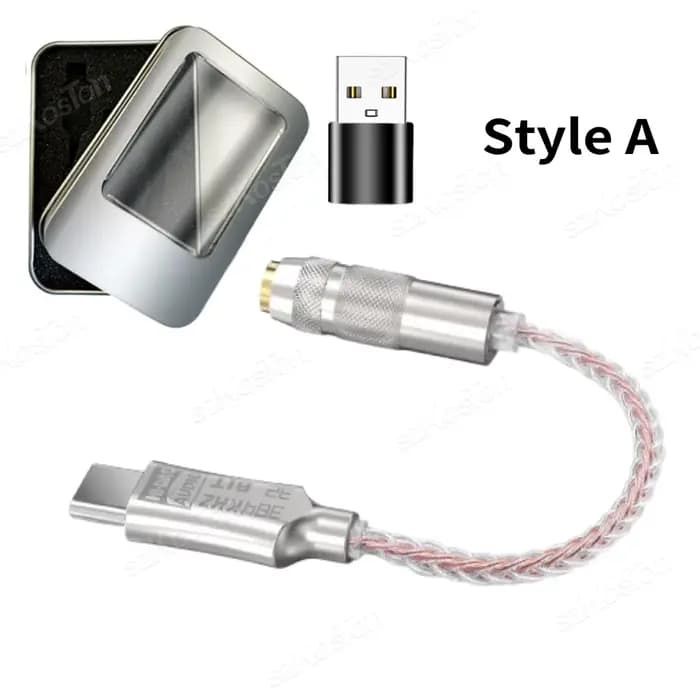 Adaptateur audio USB-C vers 3,5 mm ALC5686, amplificateur de casque, DAC HiFi, décodeur audio 32 bit