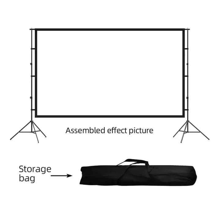 Écran de projection portable avec support