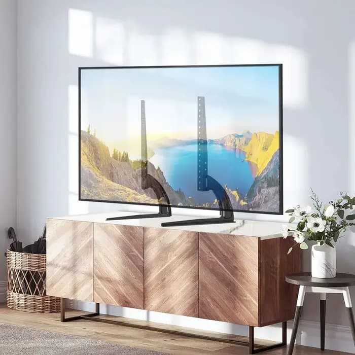 Support TV universel, pieds TV en métal pour téléviseurs de 14 à 42 pouces