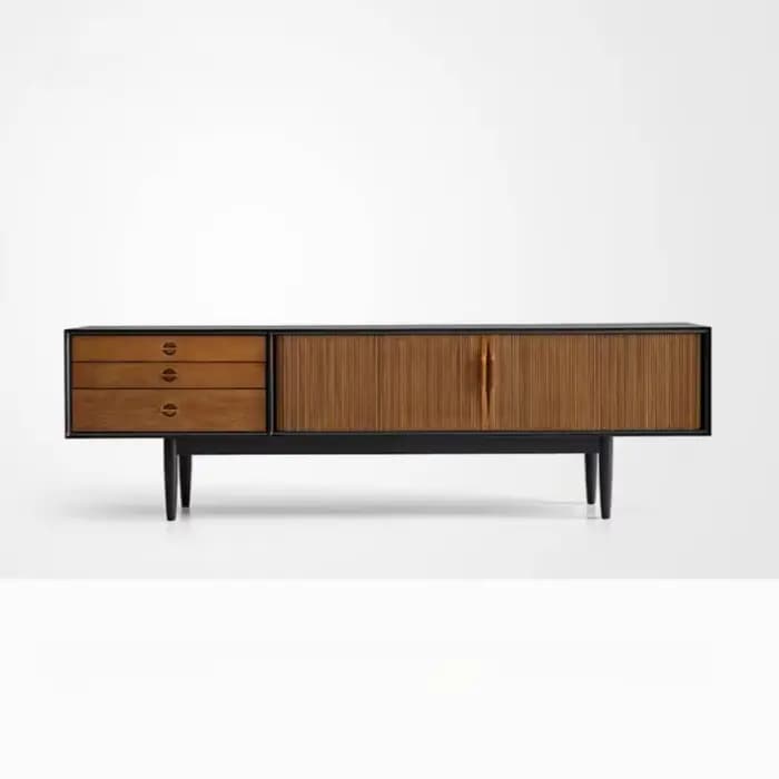 Meuble Tv Design industriel milieu du siècle élégant rétro salon meuble Tv luxe avec tiroirs meuble