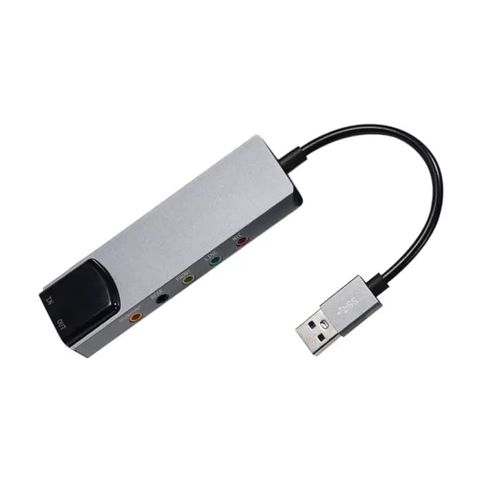 Carte son optique USB externe 6 en 1