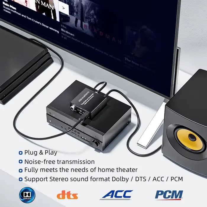Convertisseur audio numérique bidirectionnel RCA