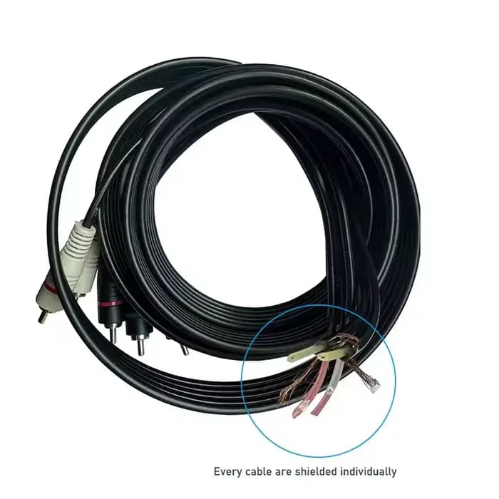 Câble vidéo et audio composant 5 RCA RVB Ypbpr