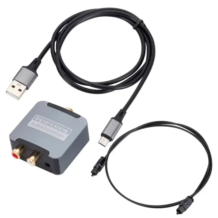 Convertisseur Audio numérique-analogique DAC optique SPDIF Toslink entrée coaxiale vers L/R RCA pris