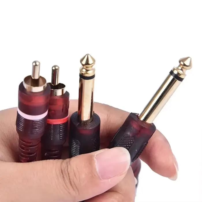 Câble audio Miwayer Pro Studio 5/10/16/32 pieds | Double RCA plaqué or (M) vers