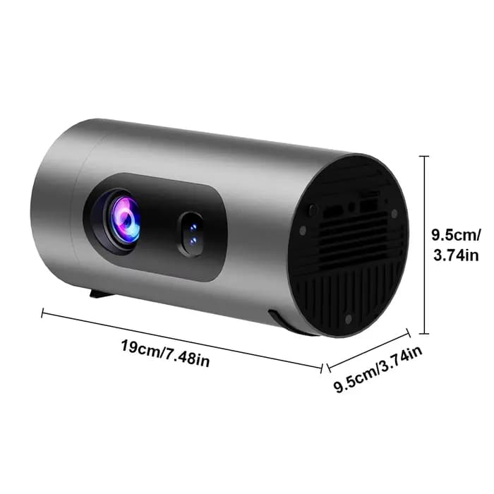 Projecteur intelligent portable Q8, Android 13, WiFi 6, haut-parleurs intégrés pour cinéma maison, f