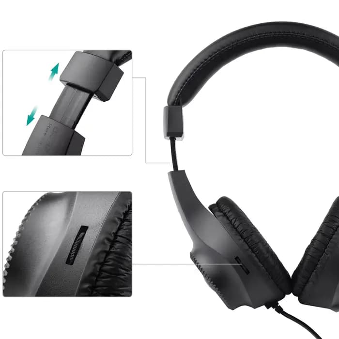 JEAmplifier-Casque supra-auriculaire stéréo filaire, casque audio pour piano électrique, centre commercial, pilote 50mm, prise 6.5mm